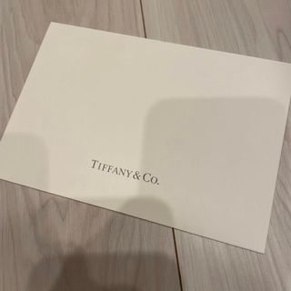 ティファニー(Tiffany & Co.)の美品　ティファニー　Tiffany メッセージカード　ギフト　プレゼント(カード/レター/ラッピング)