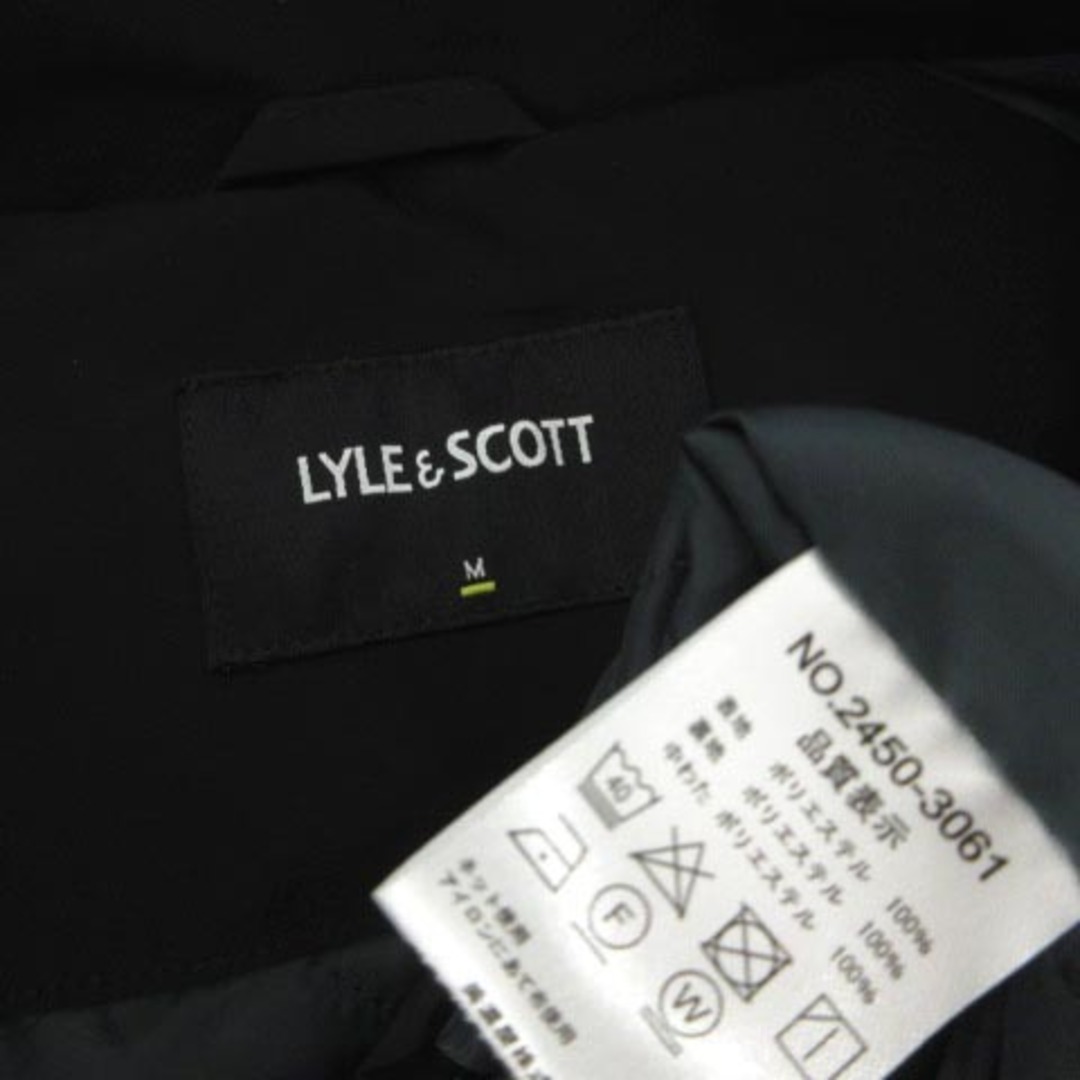 LYLE&SCOTT(ライルアンドスコット)のLYLE&SCOTT ジャケット スタンドカラー ロゴワッペン 中綿入り 黒 M メンズのジャケット/アウター(ブルゾン)の商品写真