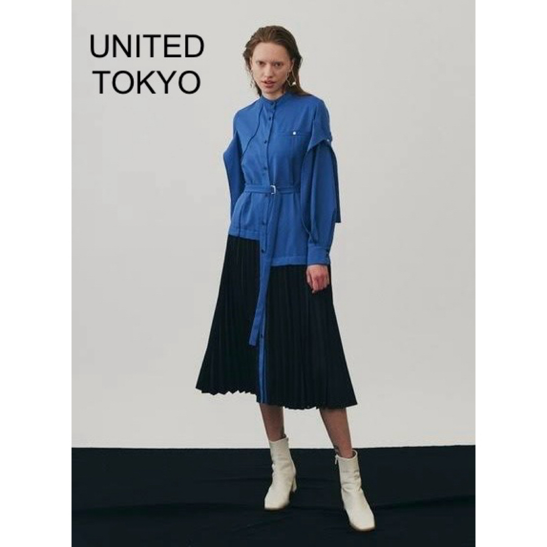UNITED TOKYO(ユナイテッドトウキョウ)のUNITED TOKYO ステアーズコンビワンピース レディースのワンピース(ロングワンピース/マキシワンピース)の商品写真