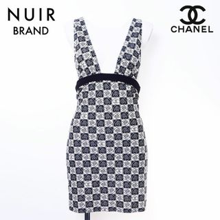 シャネル(CHANEL)のシャネル CHANEL カメリア 総柄 ワンピース ナイロン(その他)