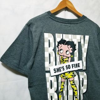 新品　Tシャツ　ベティーブープ 　Betty Boop　ダークグレー　Lサイズ(Tシャツ/カットソー(半袖/袖なし))