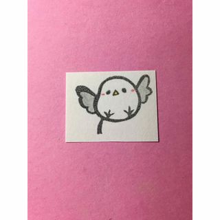 消しゴムはんこ　シマエナガ(はんこ)