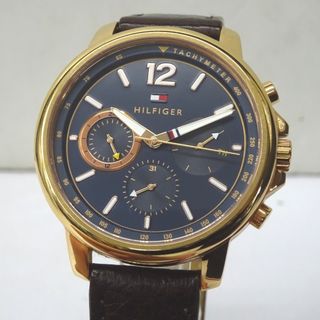 トミーヒルフィガー(TOMMY HILFIGER)のトミーヒルフィガー 腕時計 クロノグラフ TH.255.1.34.2453 ネイビー Ft1174581 中古(腕時計(アナログ))