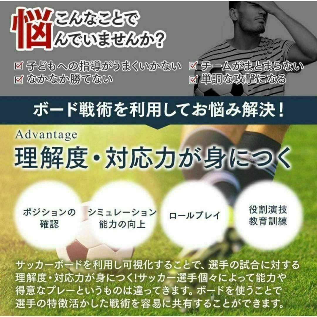 サッカーボード 作戦ボード 戦術ボード サッカー フットサル 作戦板 作戦盤 スポーツ/アウトドアのサッカー/フットサル(その他)の商品写真