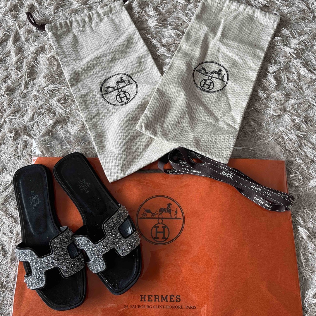 Hermes(エルメス)の本日値下！貴重　エルメス　オラン　35.5  ビジュー レディースの靴/シューズ(サンダル)の商品写真