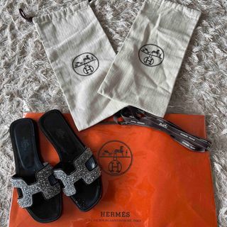 エルメス(Hermes)の貴重　エルメス　オラン　35.5  ビジュー(サンダル)