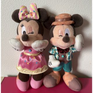 Disney - ミッキー ミニー アイス ぬいば ぬいぐるみバッチ セット