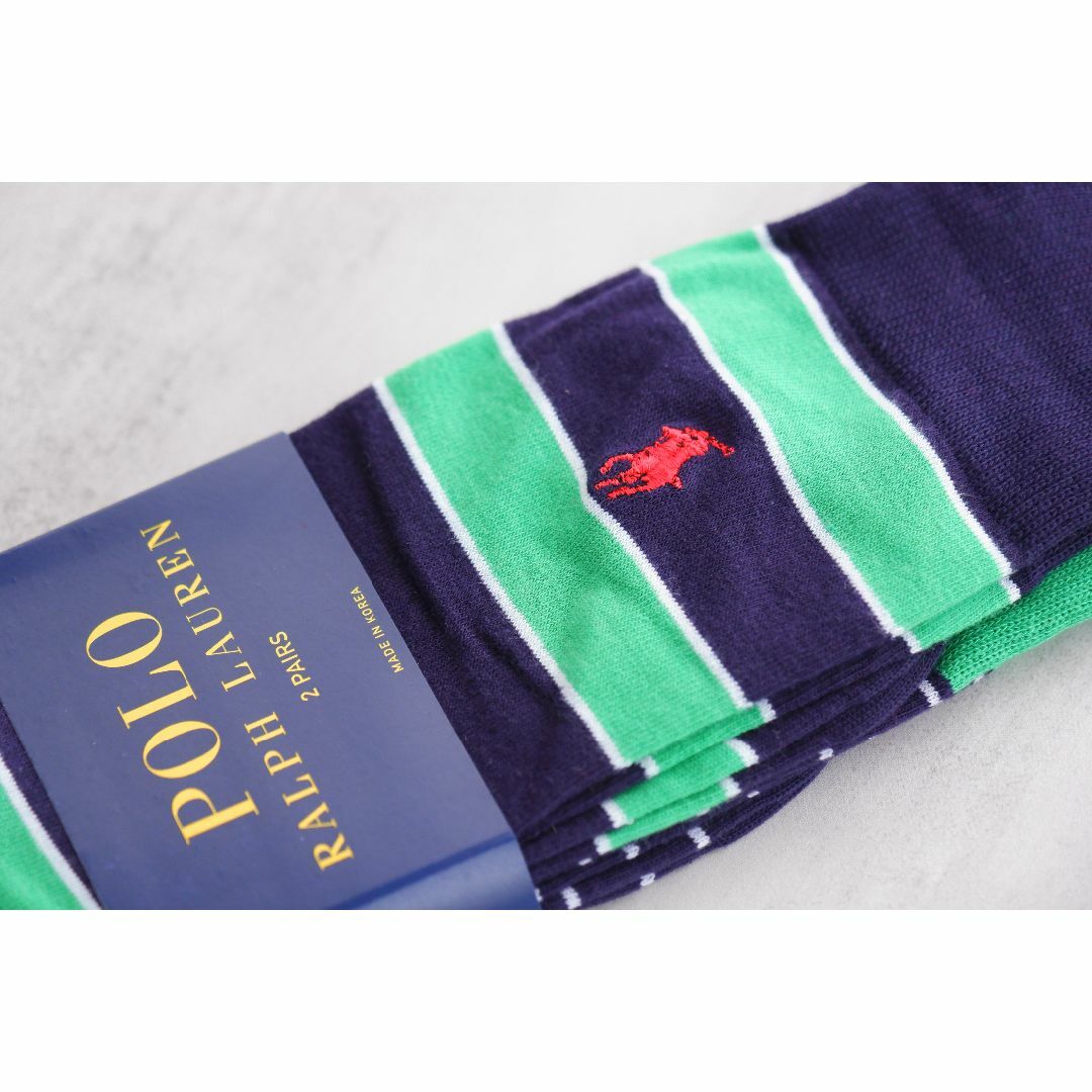 POLO RALPH LAUREN(ポロラルフローレン)のPOLOポロラルフローレン【2足セット／メンズ】おしゃれなソックス【新品です】 メンズのレッグウェア(ソックス)の商品写真