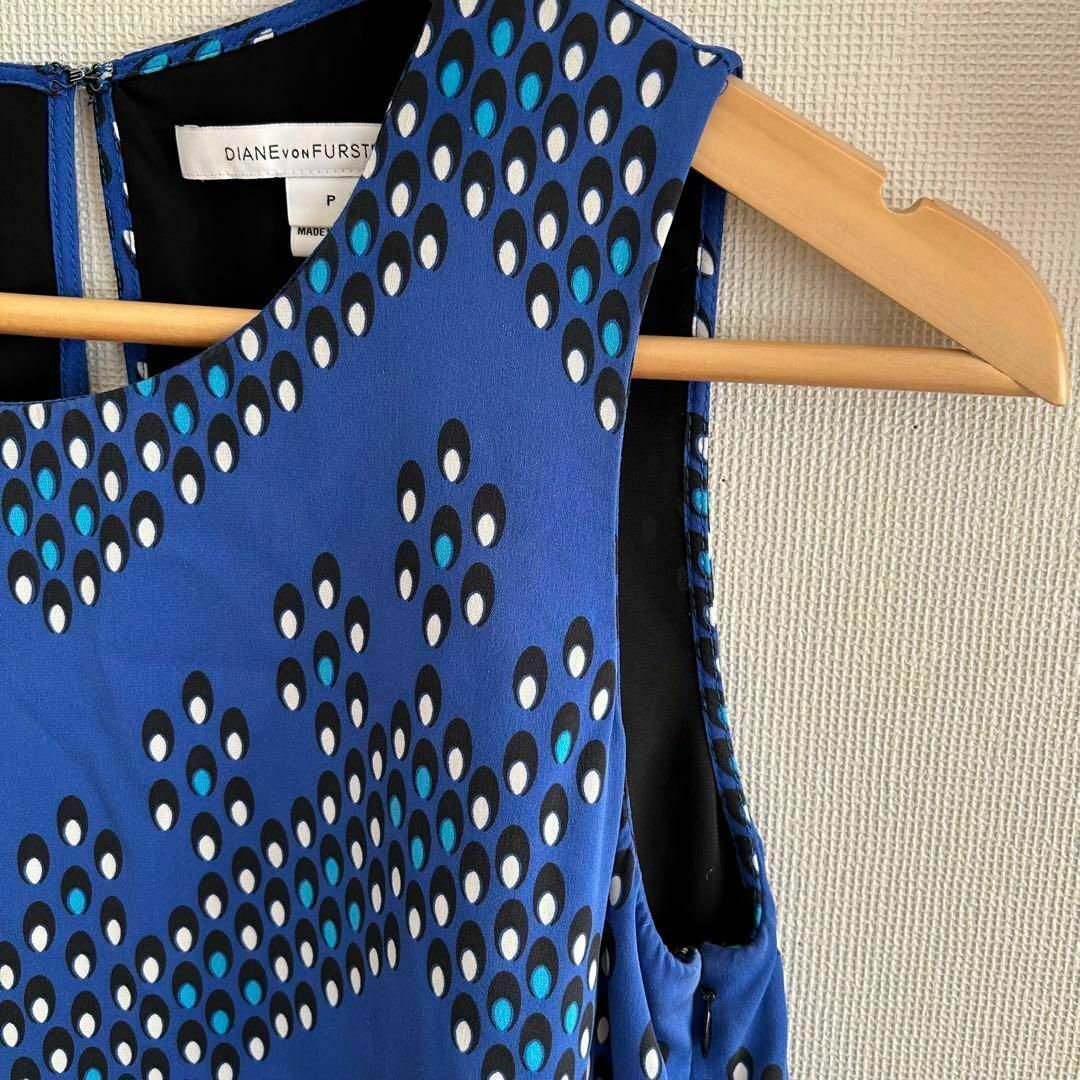 DIANE von FURSTENBERG(ダイアンフォンファステンバーグ)のダイアンフォンファステンバーグ シルク ワンピース 美品 レディースのワンピース(ひざ丈ワンピース)の商品写真