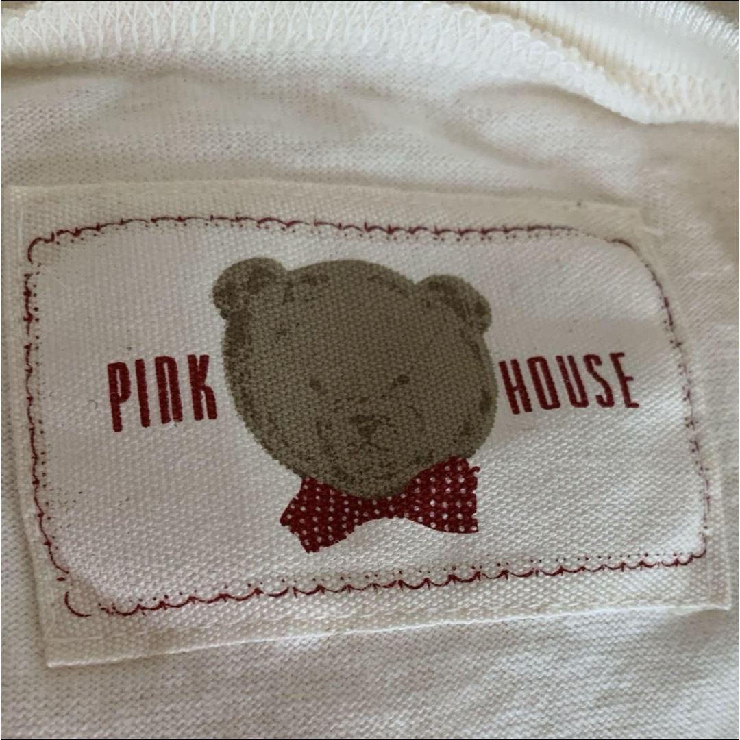 PINK HOUSE(ピンクハウス)のピンクハウス　くま顔柄白Tシャツ レディースのトップス(Tシャツ(半袖/袖なし))の商品写真