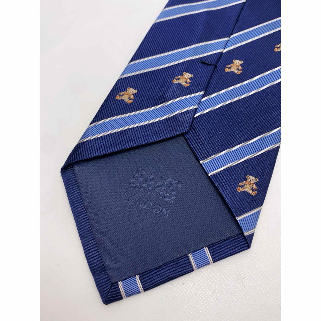 DAKS - J118 新品 DAKS ダックス 刺繍 クマ柄 ネクタイ 日本製の DAKS - J118 新品 DAKS ダックス 刺繍 クマ柄 ネクタイ 日本製の