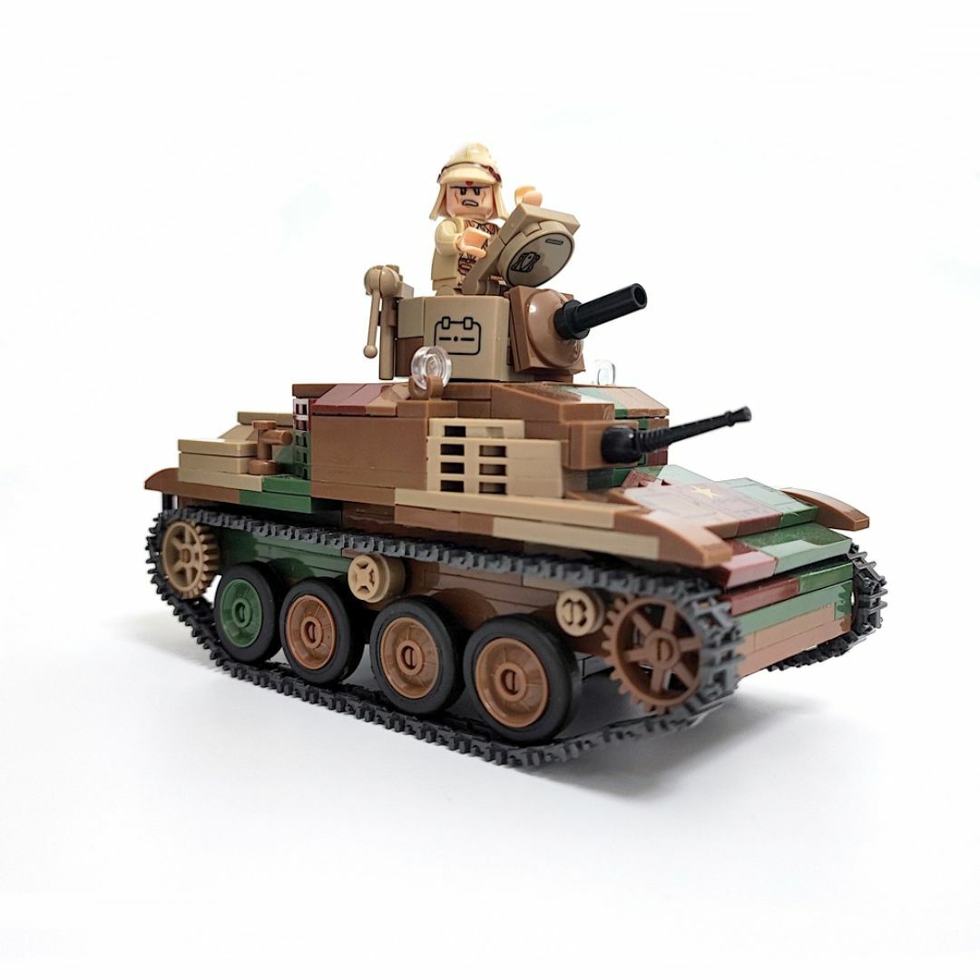 ESシリーズ 日本 九二式重装甲車 ブロック戦車 406PCS キッズ/ベビー/マタニティのおもちゃ(積み木/ブロック)の商品写真