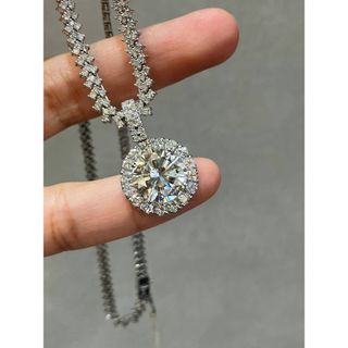 ダイヤモンド　一粒　大粒5ct ネックレス　新品(ネックレス)