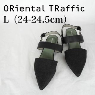 オリエンタルトラフィック(ORiental TRaffic)のORiental TRaffic*美品*24-24.5cm*黒*M6038(ハイヒール/パンプス)