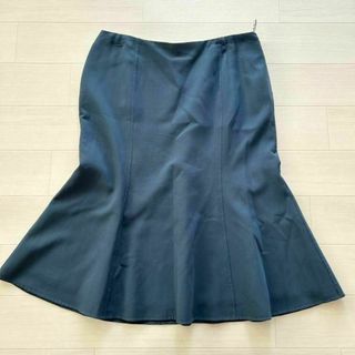 celine - CELINE フランス製 フレアスカート 44 大きいサイズ 美品 グリーン