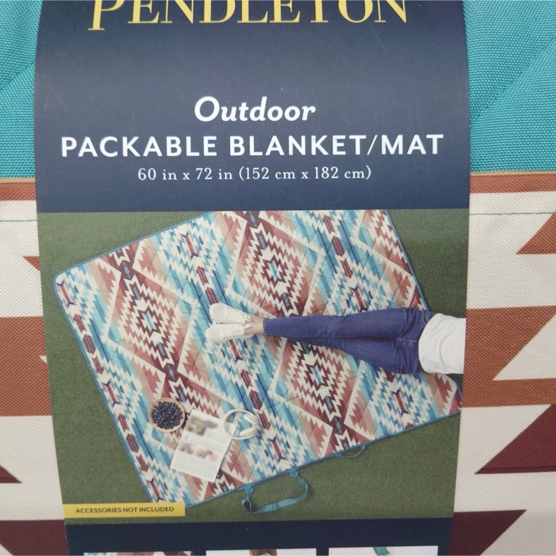 PENDLETON ペンドルトン レジャーシート アウトドア グリーン スポーツ/アウトドアのアウトドア(その他)の商品写真