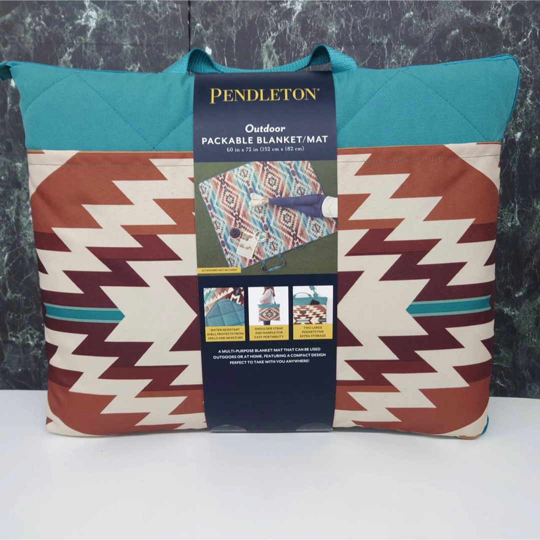 PENDLETON ペンドルトン レジャーシート アウトドア グリーン スポーツ/アウトドアのアウトドア(その他)の商品写真