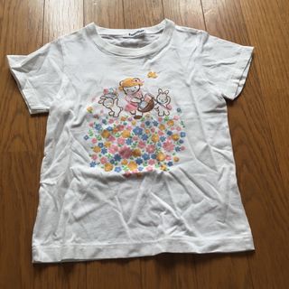 ファミリア(familiar)のファミリア　白　半袖　Tシャツ　ファミちゃん　レトロ(Tシャツ/カットソー)