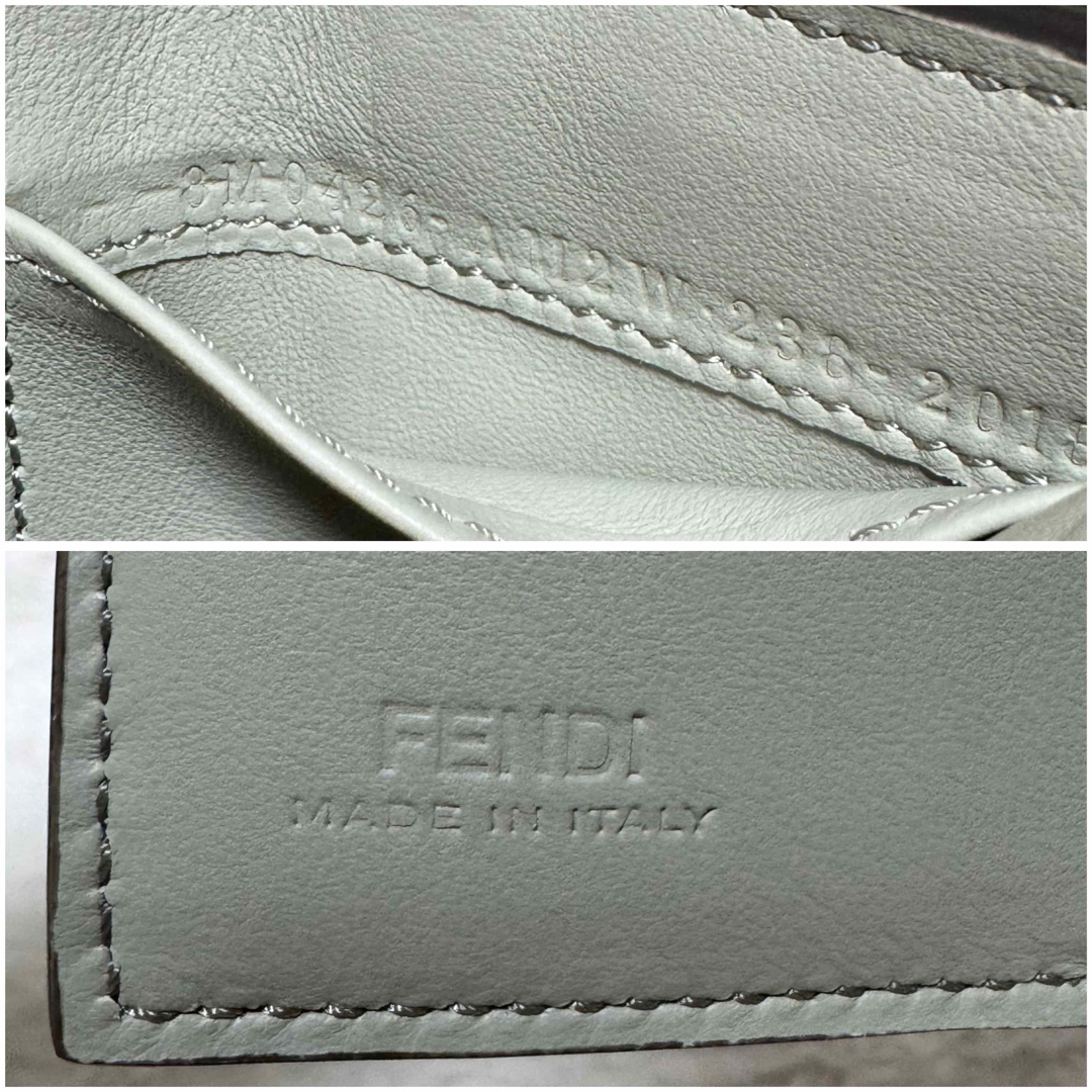 FENDI(フェンディ)のフェンディ セレリア 未使用 ピーカブー マイクロ 三つ折り 財布  パイソン レディースのファッション小物(財布)の商品写真