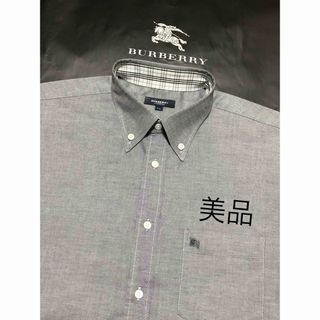 バーバリー(BURBERRY)の一回着用【美品】 バーバリーロンドン メンズ 半袖シャツ LL(シャツ)