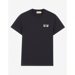 MAISON KITSUNE 半袖Tシャツ　ブラック(Tシャツ/カットソー(半袖/袖なし))