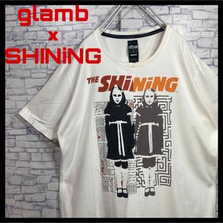 glamb - glamb×THE SHiNiNG コラボ　ドッキング　半袖Tシャツ　白　L