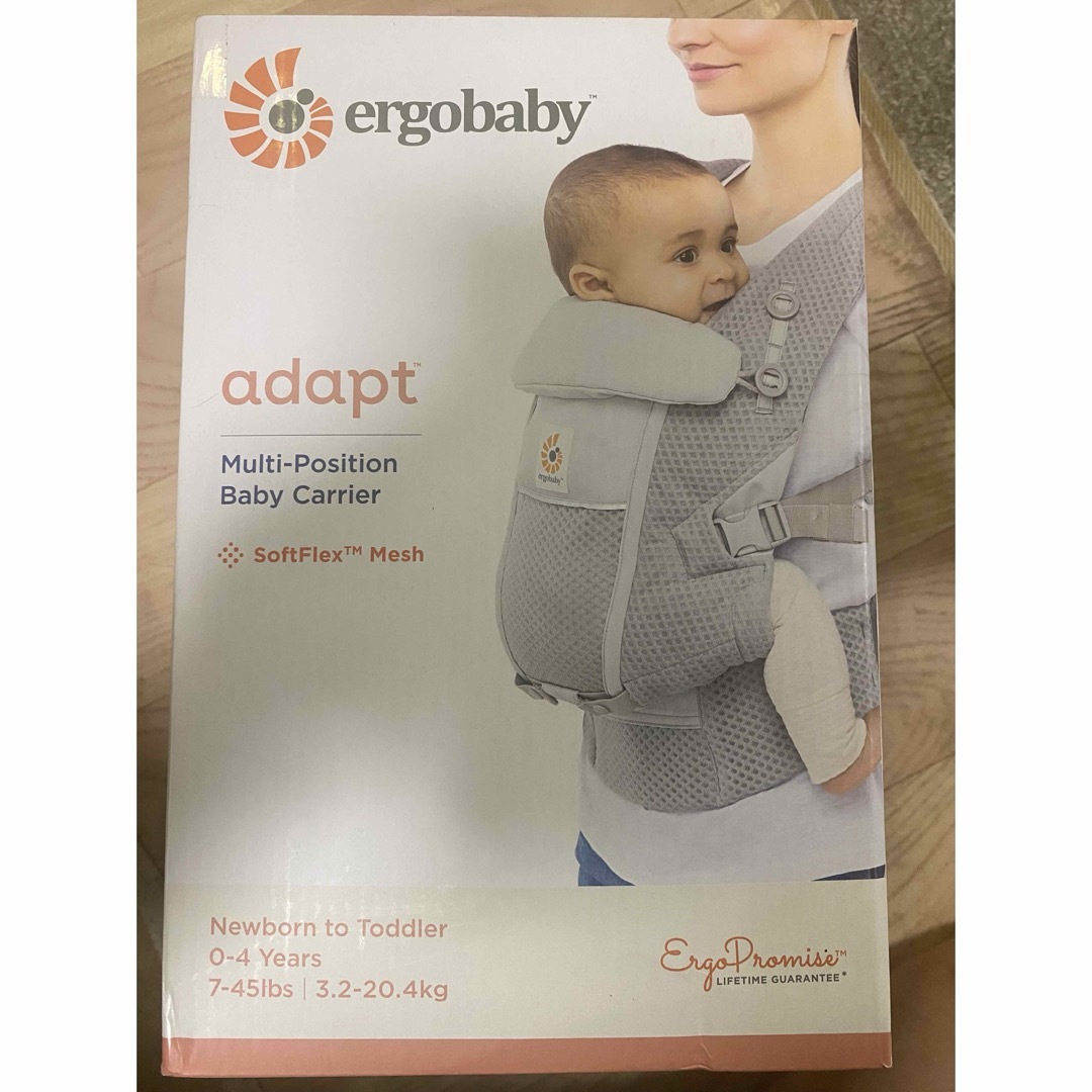 Ergobaby(エルゴベビー)の新品未使用　エルゴ 抱っこ紐 アダプト ソフトフレックス メッシュ パールグレー キッズ/ベビー/マタニティの外出/移動用品(抱っこひも/おんぶひも)の商品写真