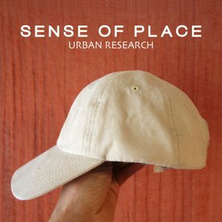 美品　SENSE OF PLACE★　スウェードタッチのベースボールキャップ