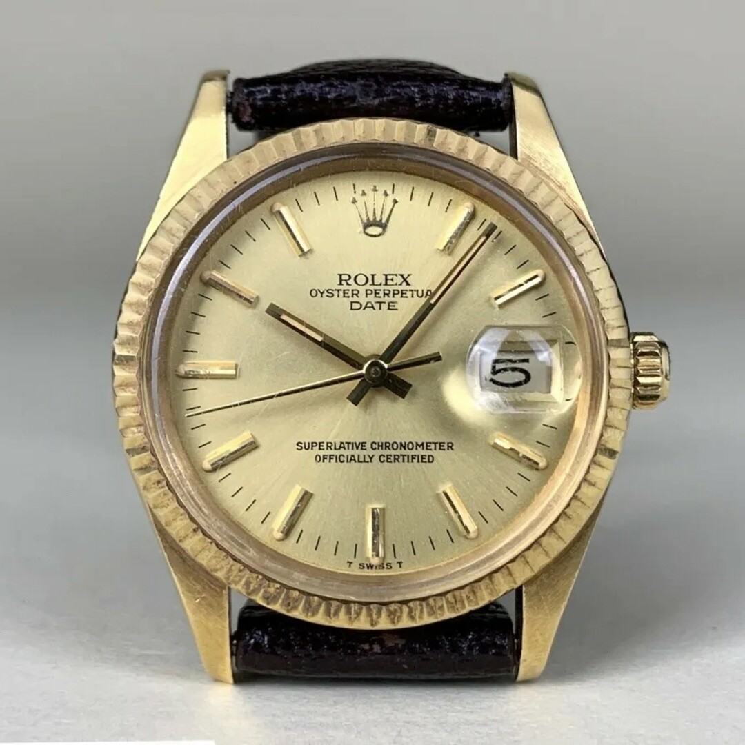 ROLEX(ロレックス)のロレックス オイスターパーペチュアル・デイト　18K   15038 メンズの時計(腕時計(アナログ))の商品写真