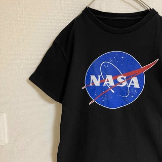 雰囲気古着NASAアメリカ航空宇宙局Tシャツtシャツオールドデザイン黒ビッグロゴ(Tシャツ/カットソー(半袖/袖なし))