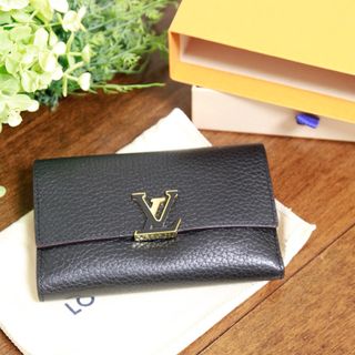 ルイヴィトン(LOUIS VUITTON)のルイヴィトン 二つ折り財布 レディース ポルトフォイユ カプシーヌ コンパクト(財布)