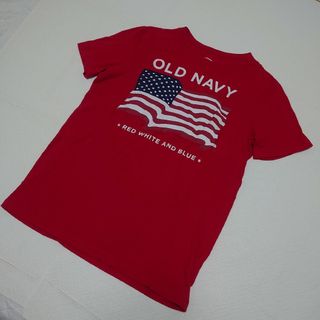 【OLD NAVY】半袖Tシャツ(サイズ140-150) 赤(Tシャツ/カットソー)