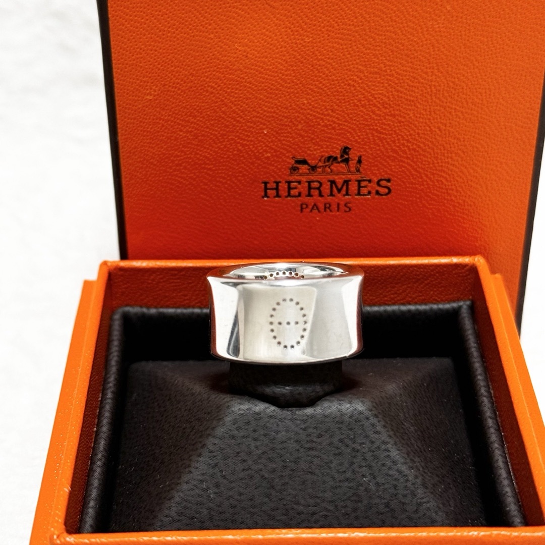 Hermes(エルメス)のエルメス 良品 エブリン リング エクリプス・リュバン GM 指輪 シルバー メンズのアクセサリー(リング(指輪))の商品写真
