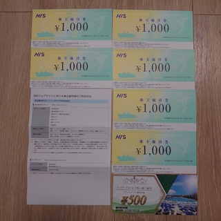 HIS株主優待券 6,500円分：有効期限2025/1/31(その他)