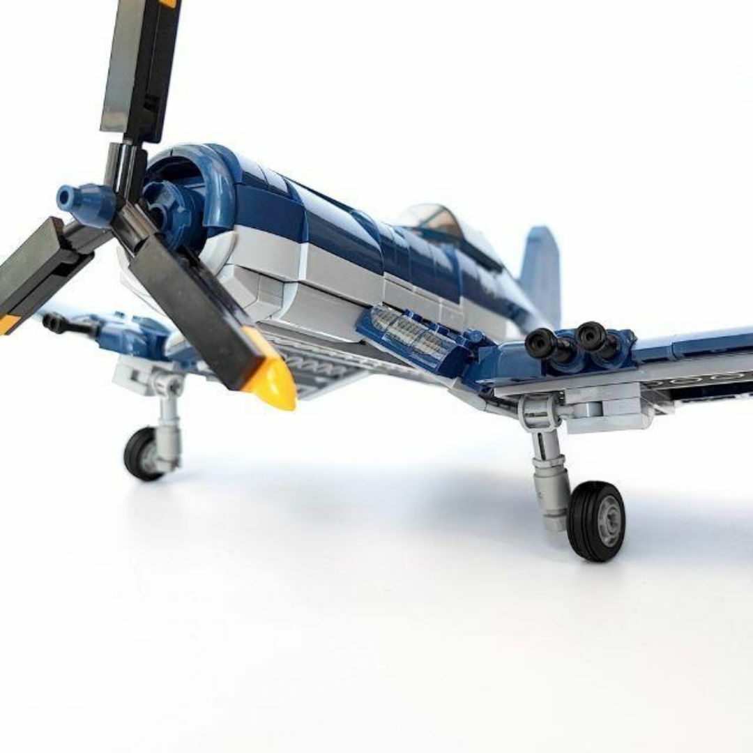 アメリカ F4Uコルセア コルセア ブロック戦闘機 ESシリーズ キッズ/ベビー/マタニティのおもちゃ(積み木/ブロック)の商品写真