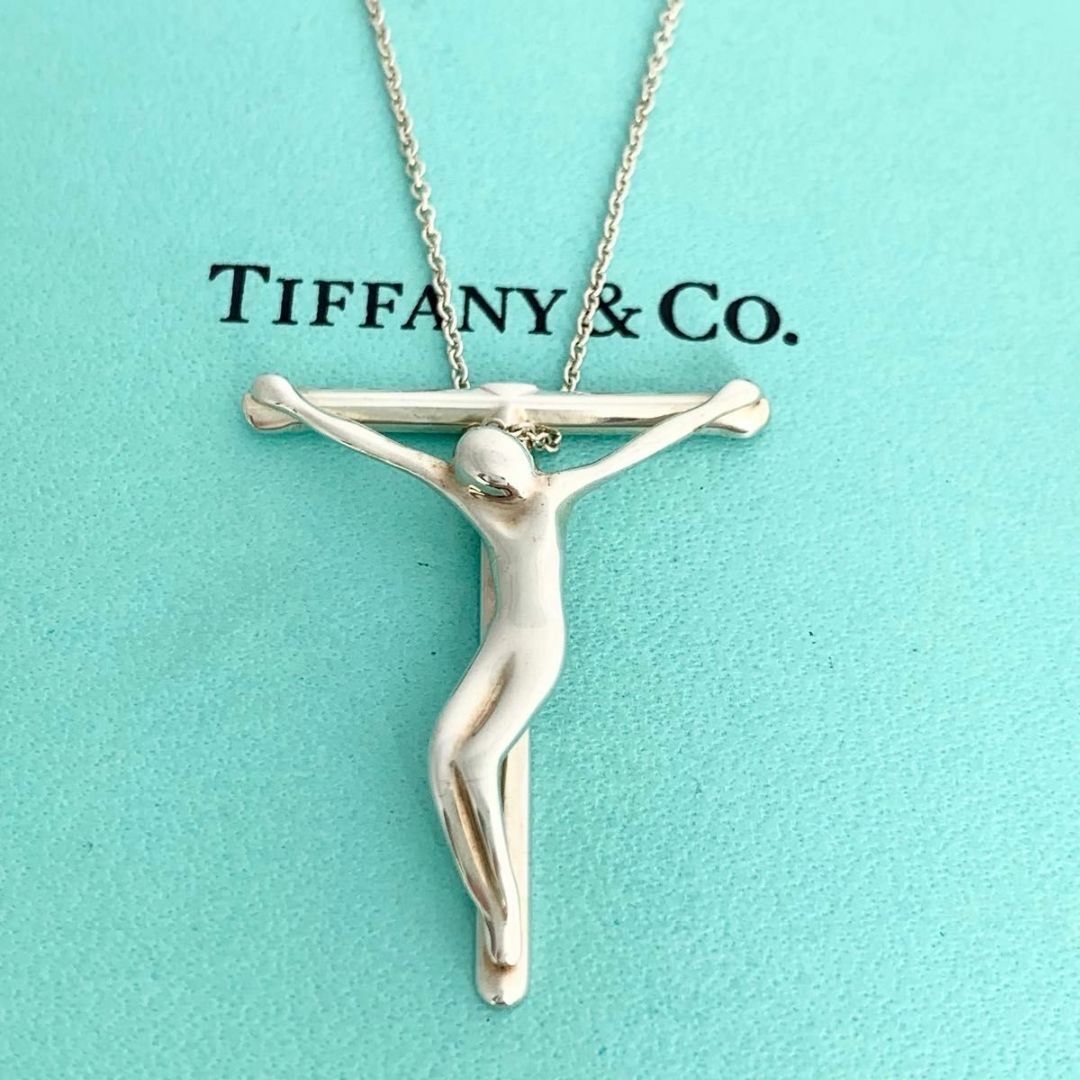 Tiffany & Co.(ティファニー)のティファニー クルーシフィクス ロザリオ クロス Lサイズ ネックレス x2 レディースのアクセサリー(ネックレス)の商品写真