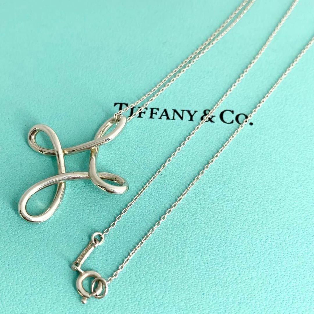 Tiffany & Co.(ティファニー)のティファニー インフィニティ オープン クロス ネックレス ロングチェーン レディースのアクセサリー(ネックレス)の商品写真