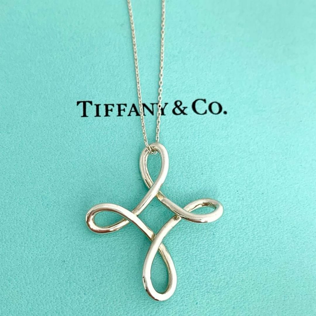 Tiffany & Co.(ティファニー)のティファニー インフィニティ オープン クロス ネックレス ロングチェーン レディースのアクセサリー(ネックレス)の商品写真