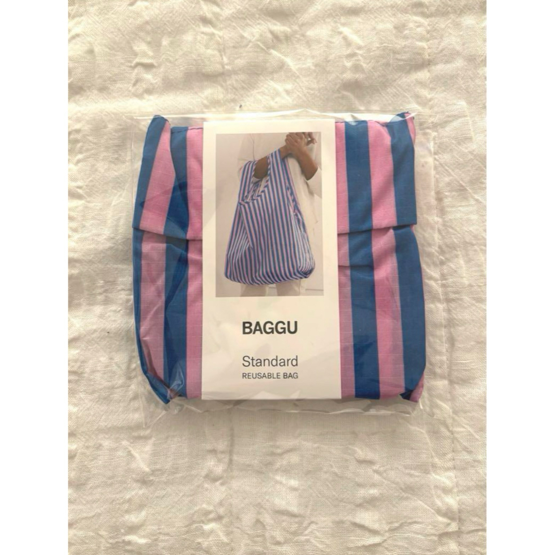 BAGGU(バグゥ)の【新品未使用】BAGGU バグー スタンダード ストライプ レディースのバッグ(エコバッグ)の商品写真