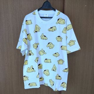 サンリオ(サンリオ)の新品 未使用 サンリオ ポムポムプリン 半袖 Tシャツ レディース Ｌサイズ 白(Tシャツ(半袖/袖なし))