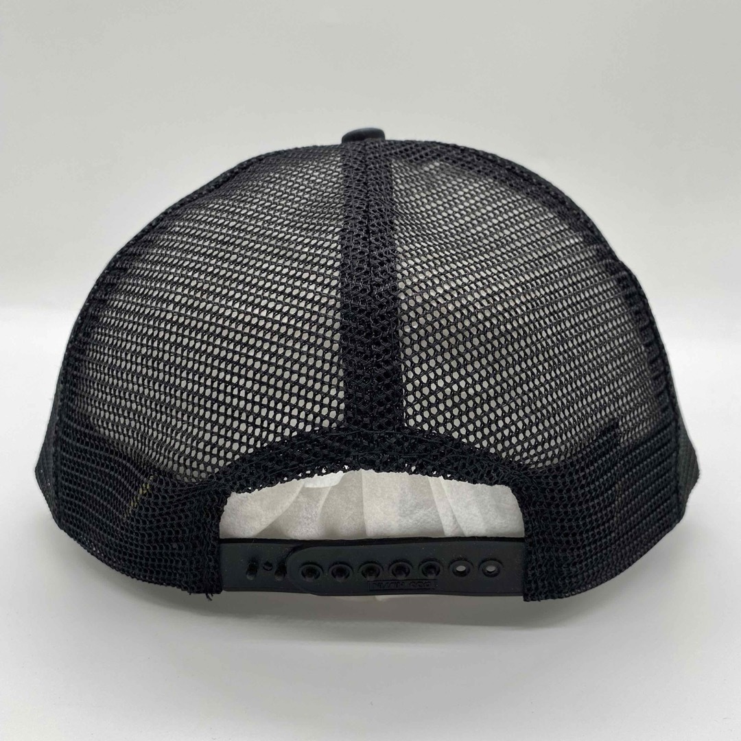VINTAGE(ヴィンテージ)の90s　ヴィンテージ　ニッシン　企業モノ　刺繍ロゴ　トラッカーキャップ　スナップ メンズの帽子(キャップ)の商品写真