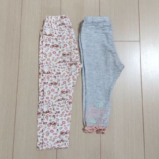 ユニクロ(UNIQLO)のUNIQLObaby サニーランドスケープ　レギンス パンツ ムーミン グレー(パンツ/スパッツ)