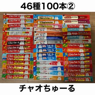 イナバペットフード(いなばペットフード)の国産 いなば CIAO チャオちゅーる 46種合計100本 ちゅ〜る 猫用 ②(ペットフード)