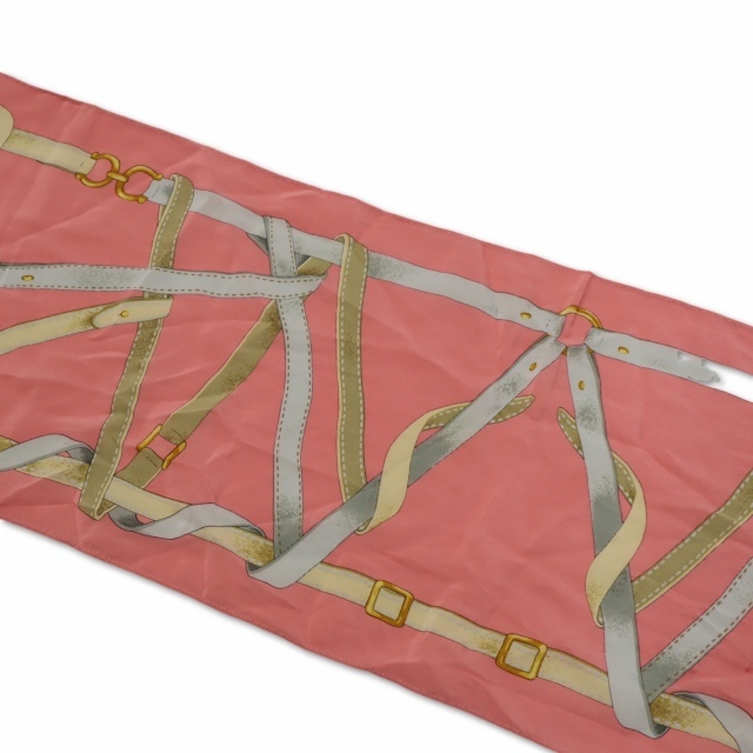 Trussardi(トラサルディ)のトラサルディ TRUSSARDI シルク 総柄 スカーフ ピンク  レディースのファッション小物(バンダナ/スカーフ)の商品写真