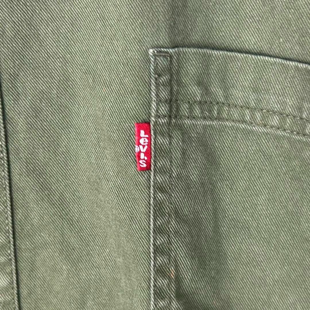 Levi's(リーバイス)のリーバイス レッドタブ ロゴタグ 半袖 ノーカラーシャツ カーキ XXL メンズのトップス(シャツ)の商品写真