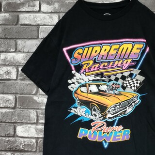 SupremeRacingビッグプリントロゴレーシングtシャツTシャツ(Tシャツ/カットソー(半袖/袖なし))