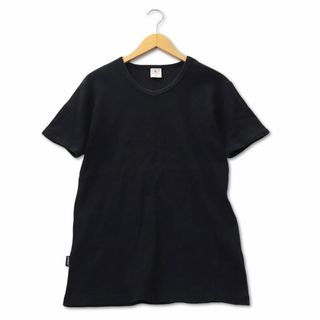 アヴィレックス(AVIREX)のアヴィレックス AVIREX 半袖 Vネック Tシャツ リブ L ブラック(Tシャツ/カットソー(半袖/袖なし))