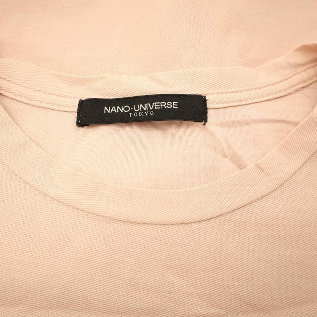 nano・universe(ナノユニバース)のナノユニバース コットン ブレンド 胸ポケット ロンTシャツ L ピンク レディースのトップス(その他)の商品写真