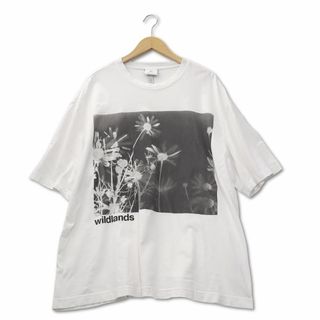 エイチ&エム H&M コットン プリント プルオーバー Tシャツ XL