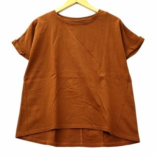 アザー(other)のCLOCHE コットン プルオーバー Tシャツ カットソー 02 ブラウン(カットソー(半袖/袖なし))